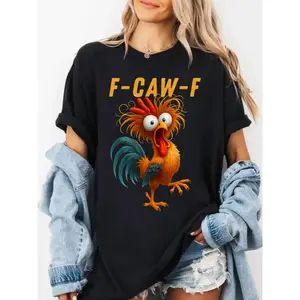 Funny Rooster Meme Shirt, F-CAW-F Chicken Humor Tee, Silly Farm Animal Graphic Top, Birthday Gift for Men Women,Funny Rooster Meme Shirt, F-CAW-F Chicken Humor Tee, Silly Farm Animal Graphic Top, Birthday Gift for Men Women,Funny Gifts