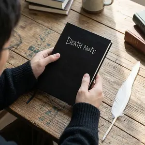 Death Note Notebook + Feather Pen + Necklace