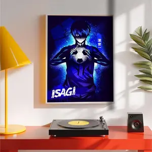 Blue Lock Anime Canvas Print Isagi Yoichi, Japanese Manga Wall Art N02