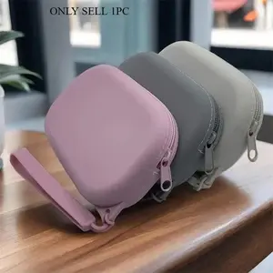 Solid Color Silicone Makeup Bag, Large Capacity Multi-functional Storage Bag, Cosmetic Bag, Makeup Tool for Women & Girls, Travel Cosmetic Bag