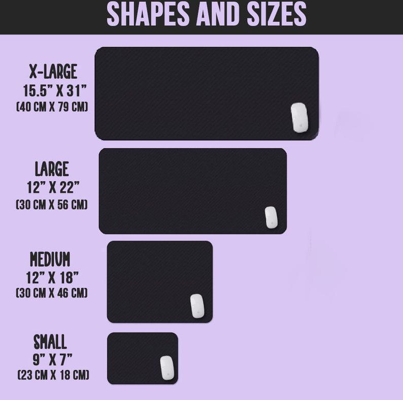 Manga Comic Panel Mouse Pad - Black White Anime Desk Mat Gaming Mousepad Gift for Otaku and Collectors