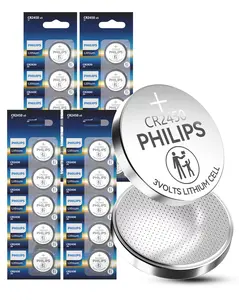 Philips CR2450 3V Lithium Button Battery! 10 Year Shelf Life, Leak Proof, Child Safe—Perfect for Key Fobs & Home Electronics