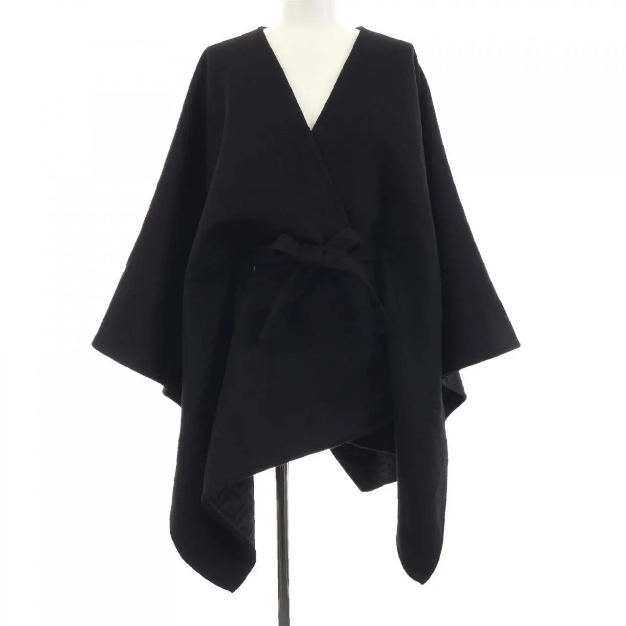 Pre-owned FENDI Cashmere Small Leather Goods Blend Cape