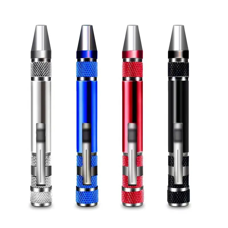 8-in-1 Magnetic Multifunctional Precision DIY Pen Tool - Metal Body, Compact Portable EDC, Replaceable Screwdriver Bits, Quick Change, Switchable Shape, for Home, Office Repair, Precision Screwdriver, Diy Screwdriver