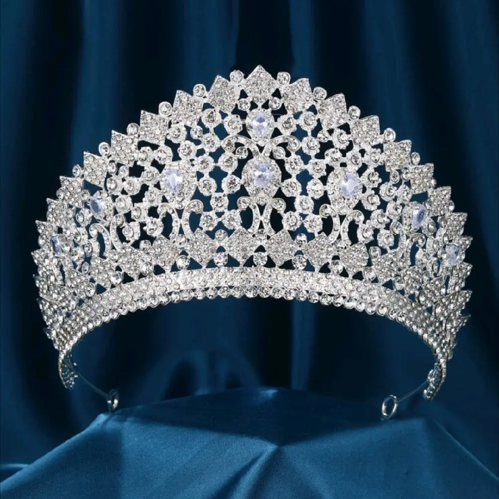 Pageant Crown Silver - Elegant Design for Pageants and Events