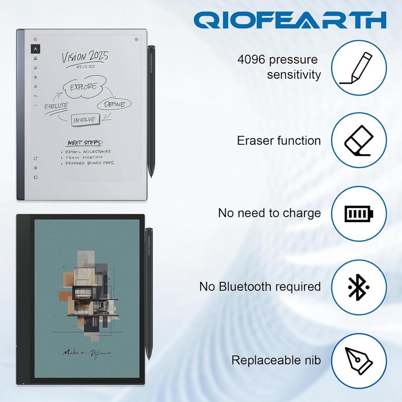 EMR Stylus for Remarkable 2 Pen,with Eraser,4096 Pressure Sensitivity and Tilt Support+ 2 Tips,Replacement Pen for 2020 Remarkable 2 Marker Plus