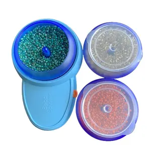 Bead Spinner for Jewelry Making - Automatic Beading Tool, 3 PC Beading Bowl with Lids, 2PC Beading Needle,Battery operated