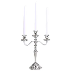 212 MAIN Jiallo Hampton 3-Lite Candelabra - Indoor Use Decor for Kitchen, Commercial and Office Furniture