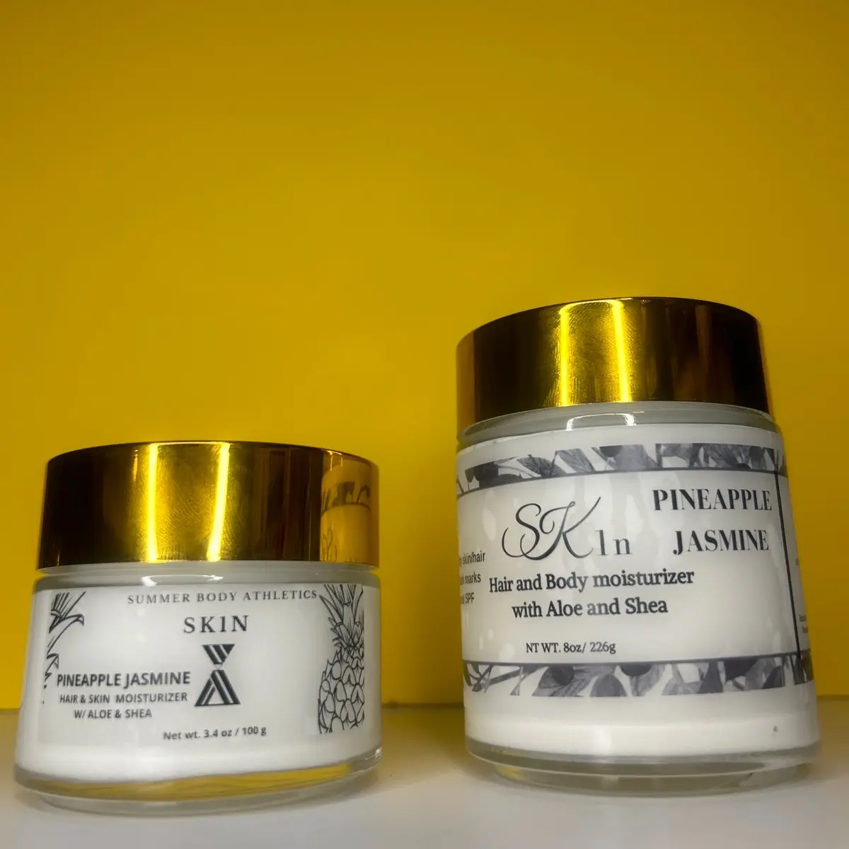 Pineapple Jasmine Aloe Vera Shea Butter Moisturizer - Hydrating Body Lotion for Dry Skin - Body Care