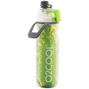 O2COOL MIST 'N SIP Misting Water Bottle 2-in-1 Mist And Sip Function - METALLIC GREEN
