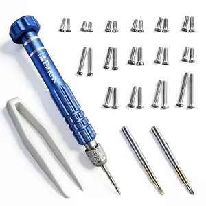 Eyeglass Repair Kit, Glasses Screwdriver Set, Sunglasses Repair Tools, Precision Eyewear Fix Kit, Mini Screwdriver with Extra Screws, Reading Glasses Maintenance, Portable Home Repair Kit
