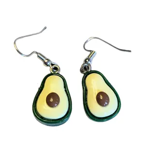 Dangle avocado earrings X