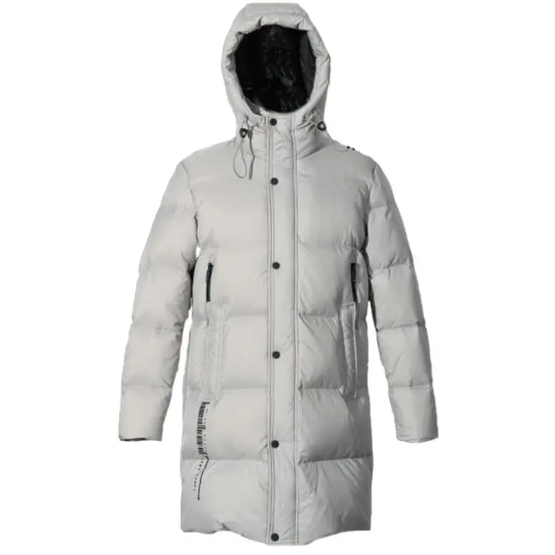 Victory OUTFITTERS Mens Mid-Length Winter Warm Hooded Parka Jacket With Removable Faux Fur Trim Mens Coat-Black-M Casual Menswear