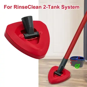 1/2Pcs Mini Spin Mop Triangle Base, Compatible with O-Cedar Rinseclean 2 Tank System, Durable Wear-Resistant, Easy Installation, Kitchen Bathroom Cleaner Accessory, Triangular Mop, Christmas