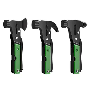 Multifunctional Safety Hammer Car Window Breaker Claw Hammer Axe Outdoor Survival Folding Tool Combination Knife
