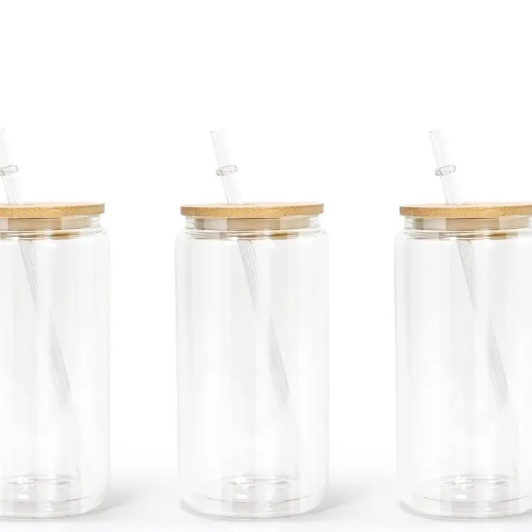 1 clear custom 16 oz glass cup