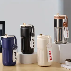 1pc Valentine'S Day Gift - Double Walled 316 Stainless Steel Travel Coffee Mug, Vacuum Insulated, Reusable Tumbler with Temperature Display, Portable & Sealable, BPA-Free, Ideal for Women'S Day, Mother'S Day, Thanksgiving, Christmas Flask