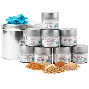 Gustus Vitae: Rubs & Salts Master Gift Set (8 Seasonings)