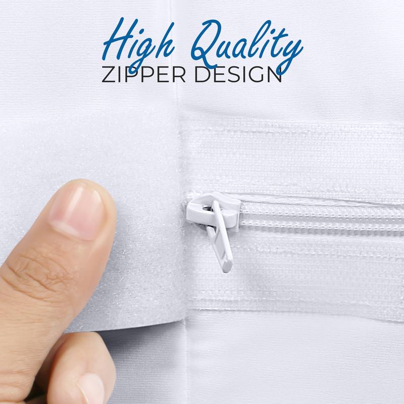 Utopia Bedding Zippered Mattress Encasement Queen | 100% Waterproof & Bed Bug Proof Protector | 6-Sided Cover, Washable & Durable - White (60x80x15)