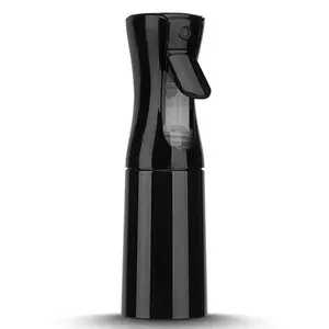 Ultra Fine Continuous Mist Spray Bottle, 200ML / 6.8OZ. It sprays ultra-fine even mist, great for hair, skincare, cleaning and plants. Portable durable black 1-pack, also perfect for perfume daily use.