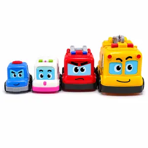 These Nesting Magnet Stack Cars Stopped My Kid From Screen Time! 4 Cute Rescue Vehicle Set, Educational Montessori Toy for 1-4Y Toddlers