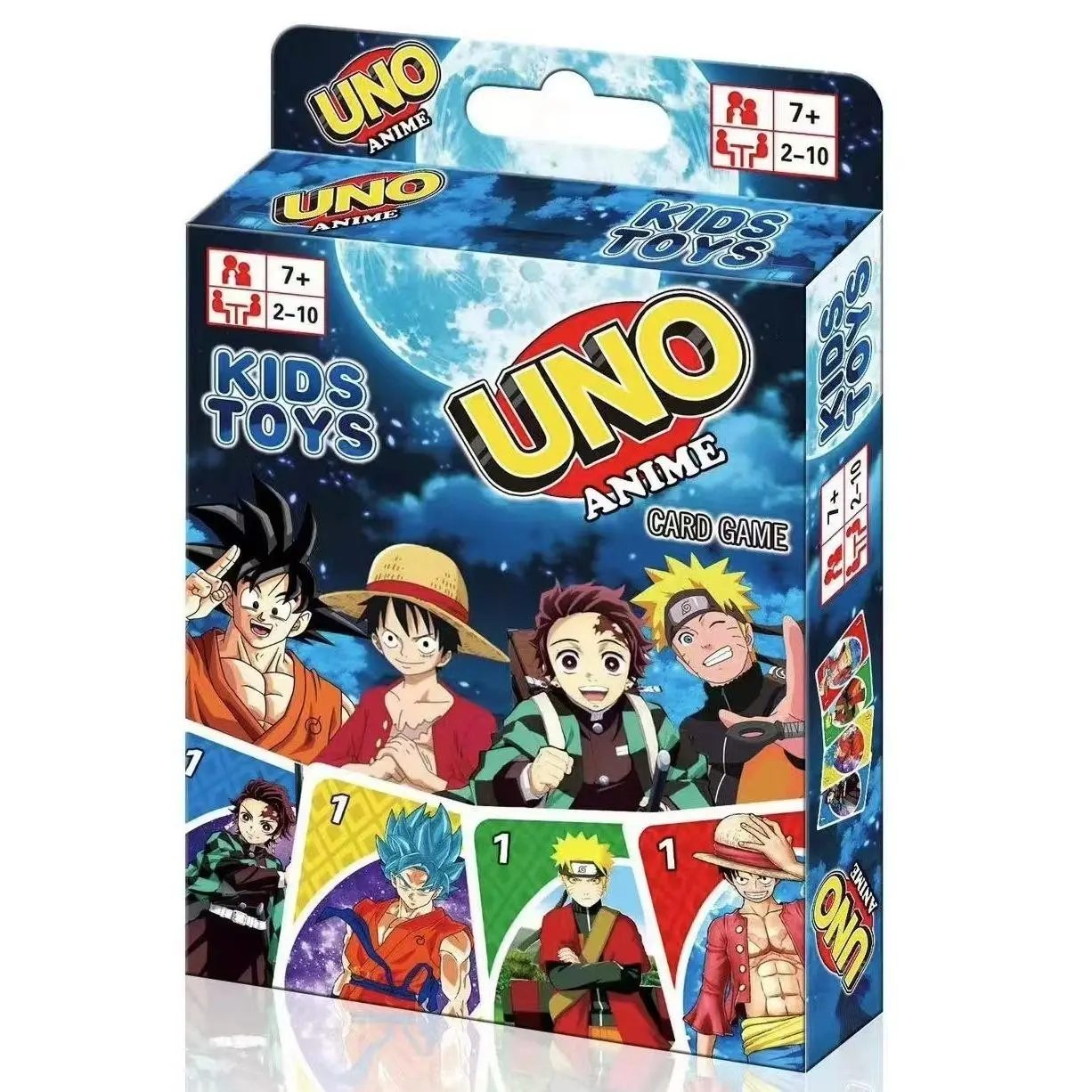 One Piece Anime Uno Card Game, Dual-Sided Cards, Fun Family Party Game ...