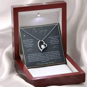 I'm Sorry Gift Apology Gift For Her, Please Forgive Me Necklace For Wife Girlfriend, Forgiveness, Forgive Necklace Sentimental Apology Card