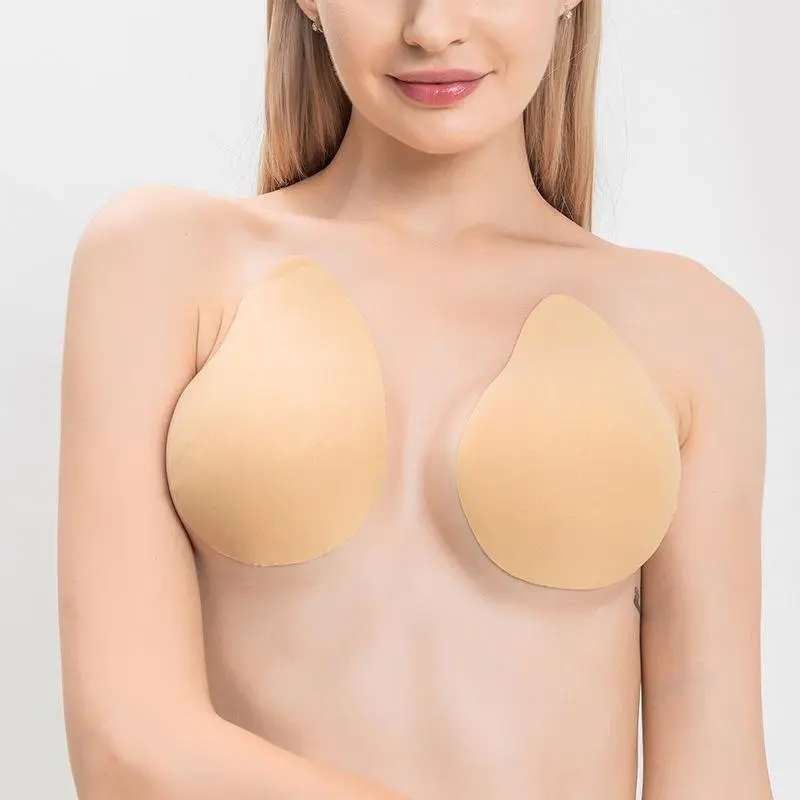Reusable Silicone Nipple Covers for Women- Invisible Sticky Bra Inserts, Strapless, Reusable, Sweatproof