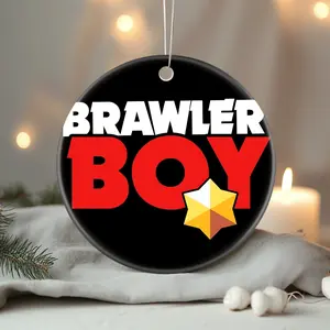 Christmas Ornaments Best Berry Build Brawl Stars Brawler Boy Brawl Stars Gift For Friends Decor Tree X-Mas Circle Acrylic
