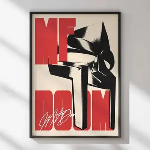 MF DOOM - Retro Poster, Home Decor, wall art