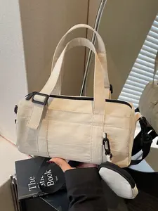 2026 Summer New Dopamine Color Waterproof Sporty Nylon Crossbody Bag, Women's Boston Bag with Coin Purse, Daily Commute Backpack