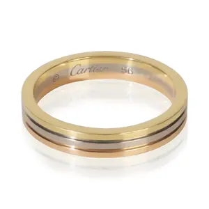 Pre-owned NY154931 Cartier 3 Tone Gold Vendome Louis Cartier 3 5Mm Band