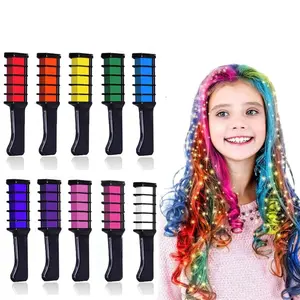 Kalolary Hair Chalk for Girls Kids, Temporary Bright Hair Color Dye Easter Gifts for Girls Age 4 5 6 7 8 9 10+, Washable Hair Chalk Comb for Party Cosplay DIY