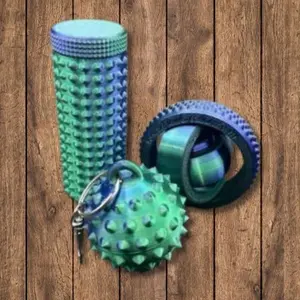 3PC Little Ouchies Fidget Toys Adults, Pain Stim Fidget Anxiety Relief for Anxiety and Stress Reduction,Portable Travel Stress Relief Spiky Fidget Keychain Easter Basket Stuffers for Teens(Style-1)