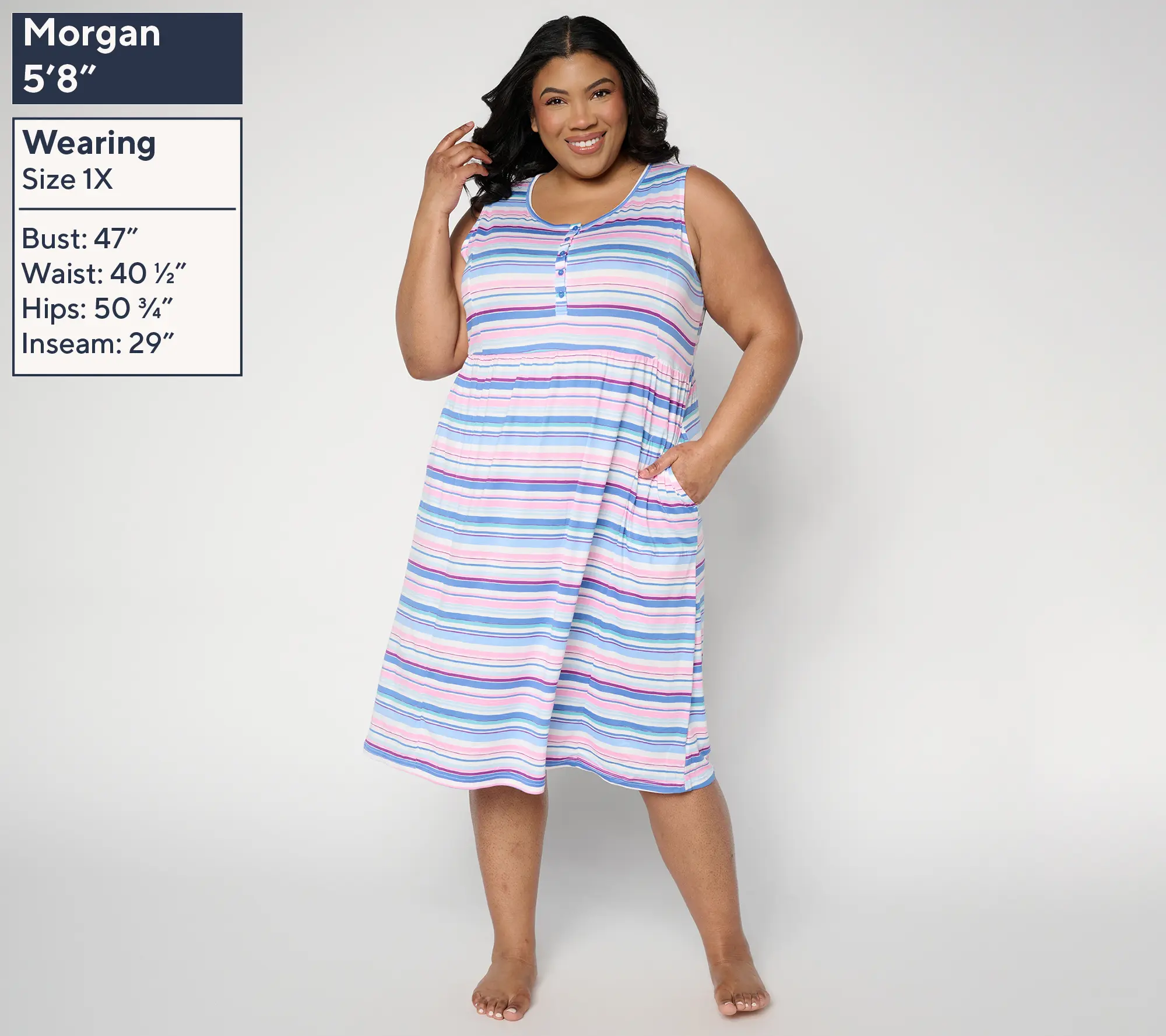MUK LUKS Cloud Knit Set of 2 Midi Lounge Dresses - TikTok Shop
