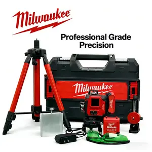Milwaukee 16-Line Green Laser Level, Self Leveling Horizontal & Vertical Cross Line Laser, Automatic Calibration High Precision Laser Level Tool Kit for Outdoor Indoor Home Construction & Professional Use