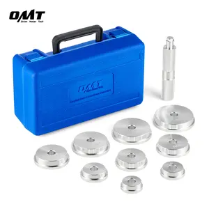 Orion Motor Tech Bearing Press Kit, 10pc Bearing Race and Seal Driver Set with Seal Driver and 9 Bearing Adapters, Seal Installer Bearing Driver Kit for Bearing Installation, 39.5-81mm Racing Parts Replacement, Car Repair Tool Kit