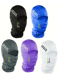 Colorful Rabbit Print Balaclava Hat, Loose-Fitting Design for Men & Women, Ideal for Casual Parties, Festivals, Daily Wear