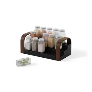 Bellwood 3-Tier Spice Shelf, Expandable Design, Sustainable Materials - Choose Your Finish Organiser Plastic Kitchen Racks