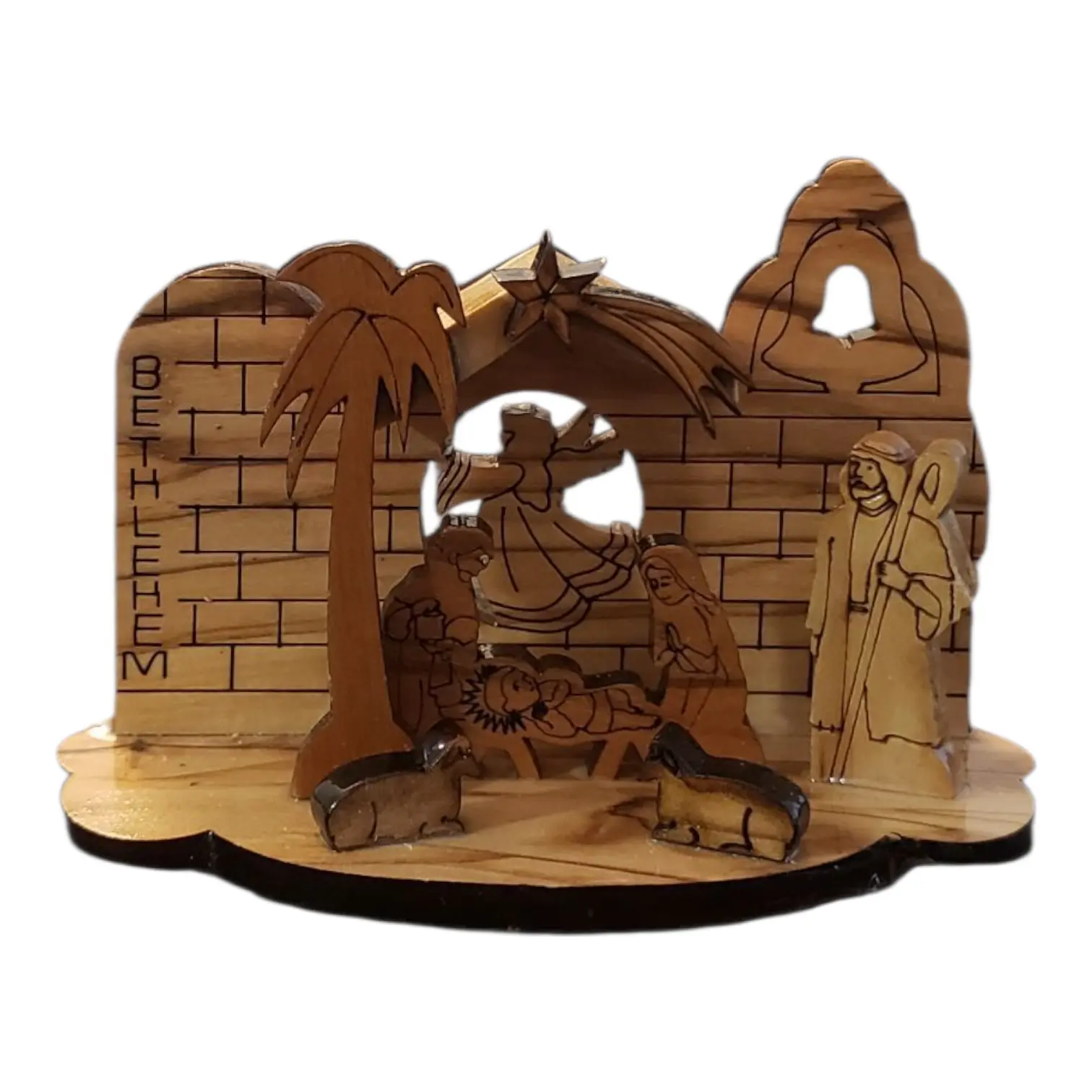Olive Wood Nativity Scene from the Holy Land
