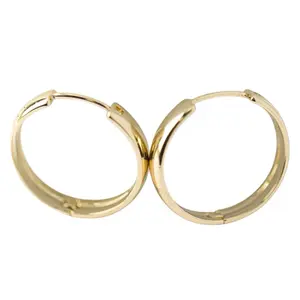 Thick Gold Hoop Earrings 20mm – 5mm Bold Hoops 14K Gold Plated Fashion Jewelry for Women