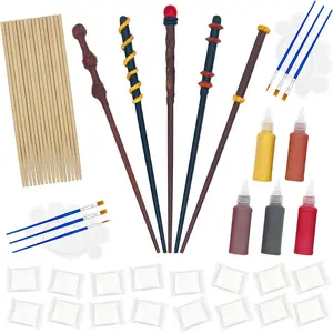 Magic Wizard Wand Making Kit DIY Craft Set for Kids and Adults, Ideal Birthday Party Gift, Make Your Own 16 Wands (45-Piece)