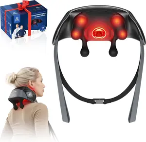 Bob and Brad Shiatsu Neck Massager with 4D Kneading Soothing Heat, Deep Tissue Pain Relief, Light Weight & Cordless Neck Shoulder Back Massager,FSA HSA Eligible Gift