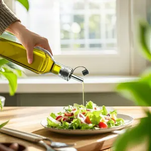 2 Pack 250ml Oil Dispenser Bottle for Kitchen Olive Oil Dispenser  -Multi Kitchenware for Cooking, Salad, Barbecue Tools Utensils Green Home