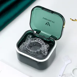 Invisible Orthodontic Retainer Storage Box, Portable Braces Case for Adults & Teens, Dental Aligner Organizer, Clean & Organize Teeth