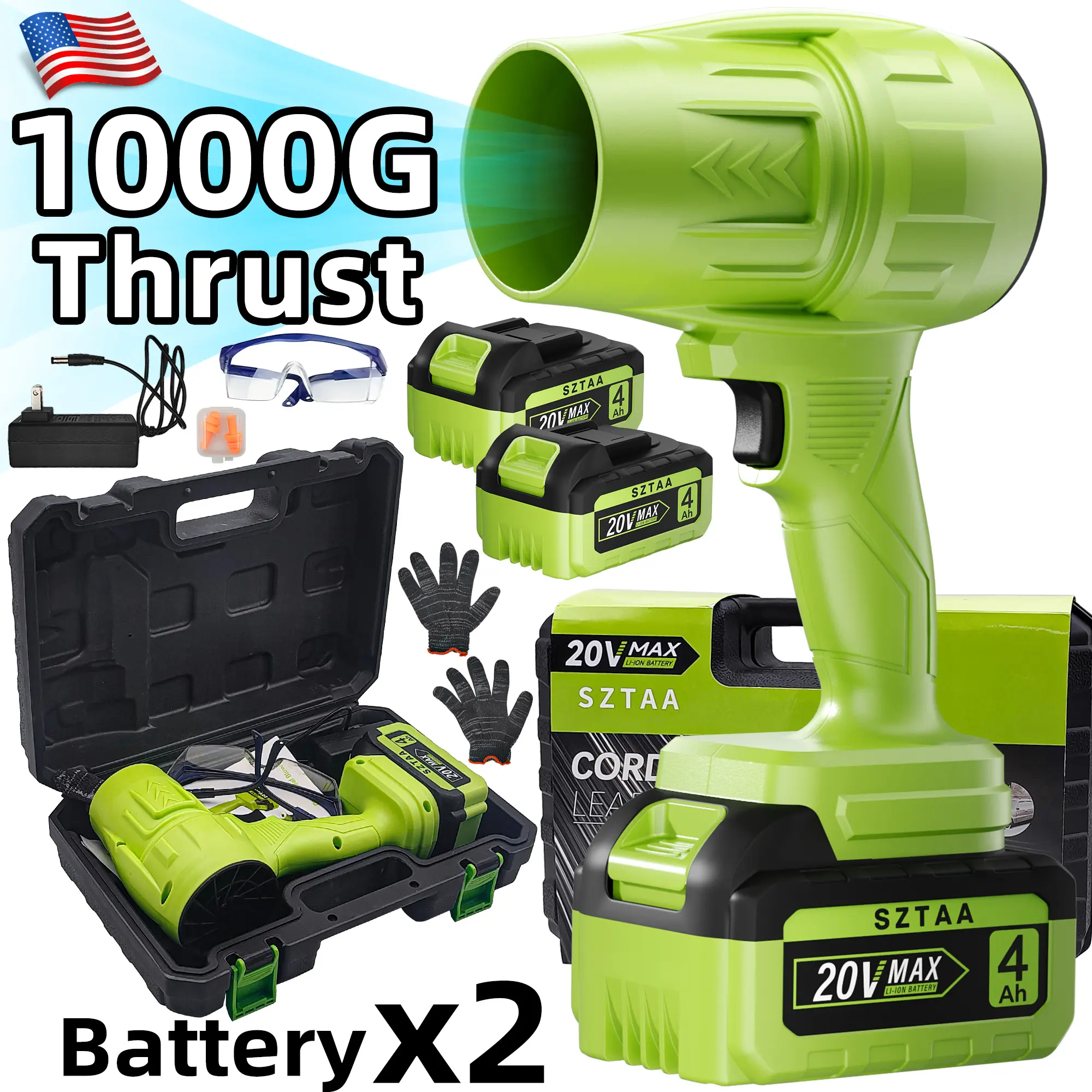 Turbo Jet Blower,Leaf Blower, Violent Turbo Fan, Brushless Pure Copper Motor,Car Drying After Wash