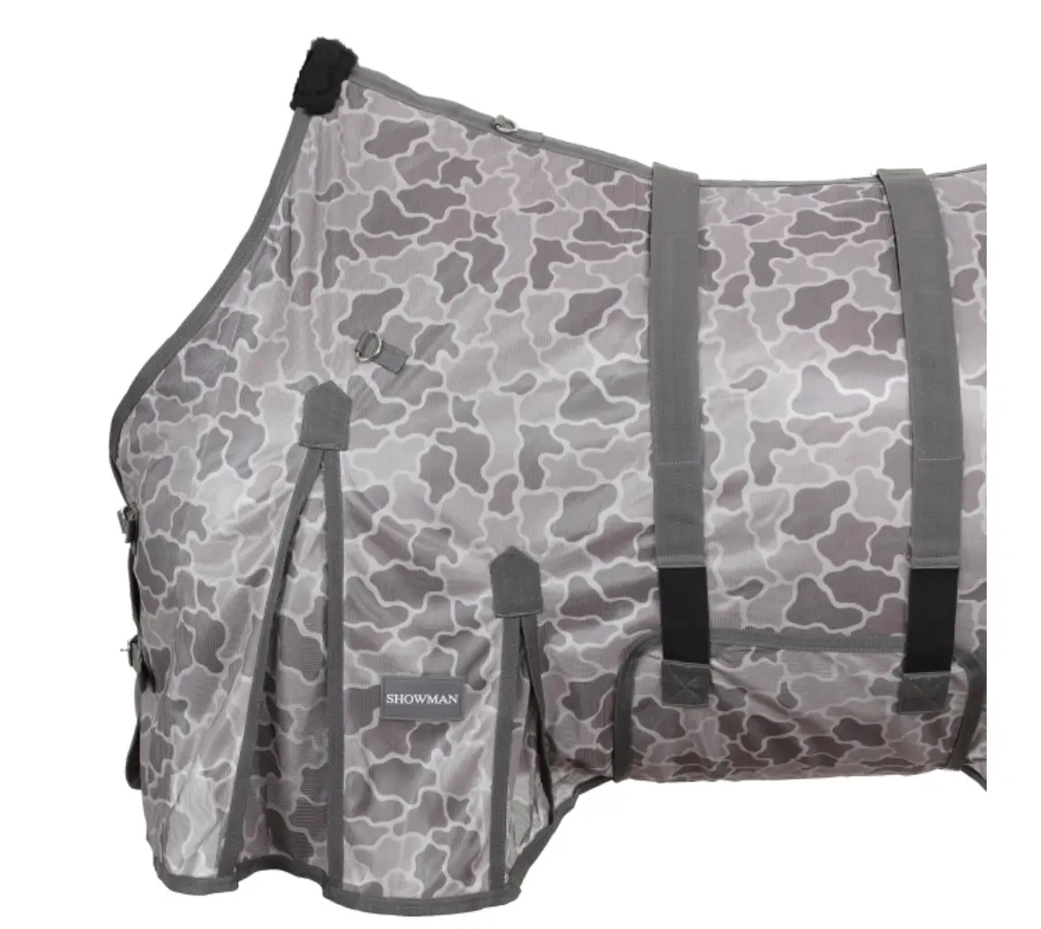 Retro Camo Mesh Fly Sheet w/ Detachable Neck
