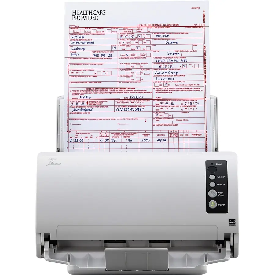 Fujitsu fi-7030 Value-Priced Front Office Color Duplex Document Scanner with Auto Document Feeder ADF PA03750B005
