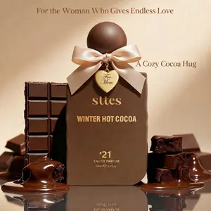 Sttes #21 Winter Hot Cocoa Memories  Perfume for Women - Gourmand Eau de Parfum with Chocolate, Milk & Vanilla, 100ml / 3.4 fl oz