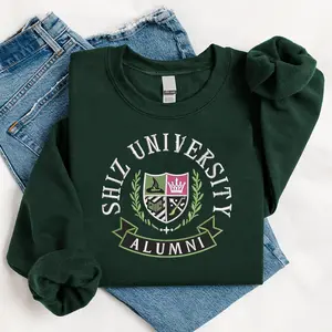 Shiz University Alumni Embroidery Sweatshirt, Shiz University Logo Sweatshirt, SHIZ UNIVERSITY Cute Wicked Musical Sweatshirt, Shiz Sweatshirt Hoodie Embroidered Wickeds Movie ,wicked Shirt